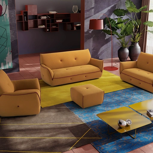 Salotto in tessuto Yuki di Egoitaliano