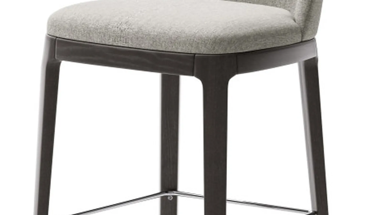 Sgabello Augusta in tessuto con struttura in frassino di Veneta Cucine