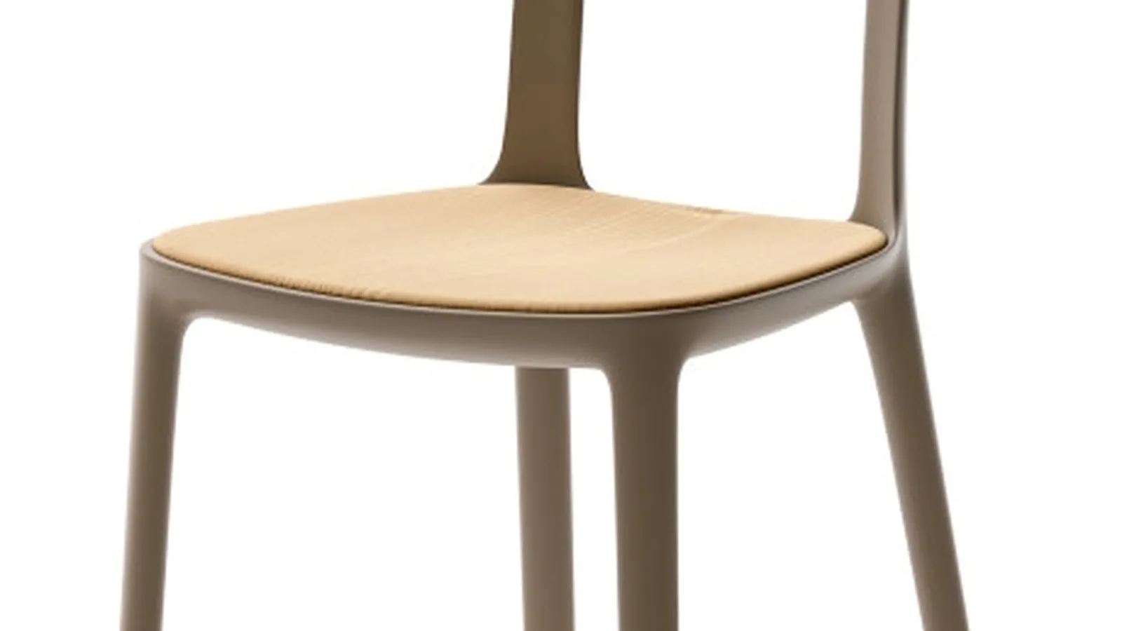 Sedia Canova in polipropilene con seduta in legno di Veneta Cucine