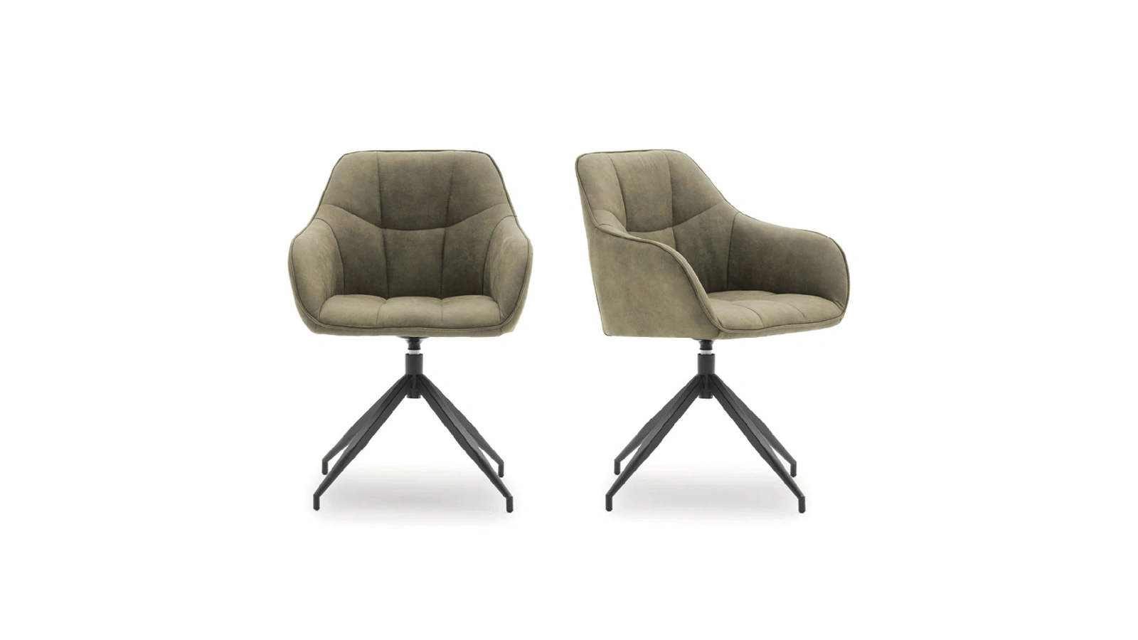 Sedia James Roll in ecopelle di Devina Nais