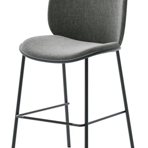 Sgabello Fluffy in tessuto imbottito di Veneta Cucine