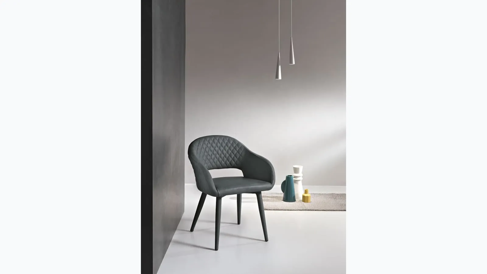 Sedia in ecopelle imbottita Living di Capodarte