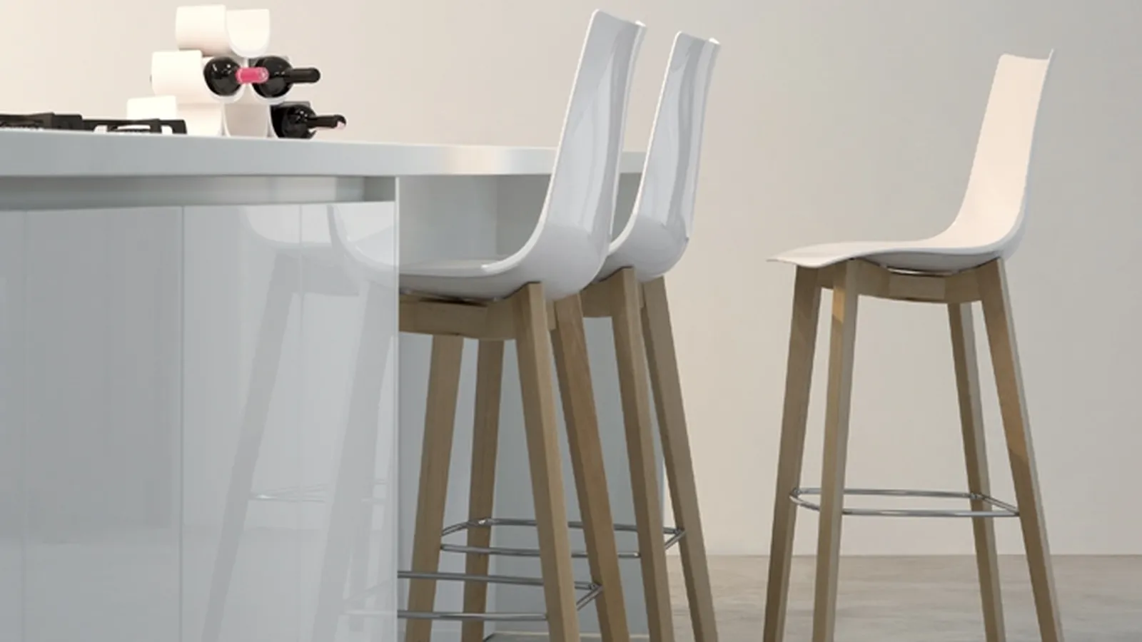 Sgabello Natural Zebra Antishock di Scab Design