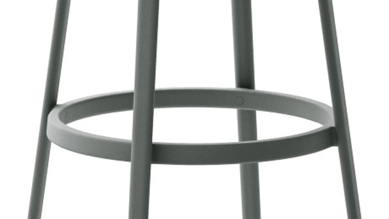 Sgabello Round in polipropilene con struttura in metallo di Veneta Cucine