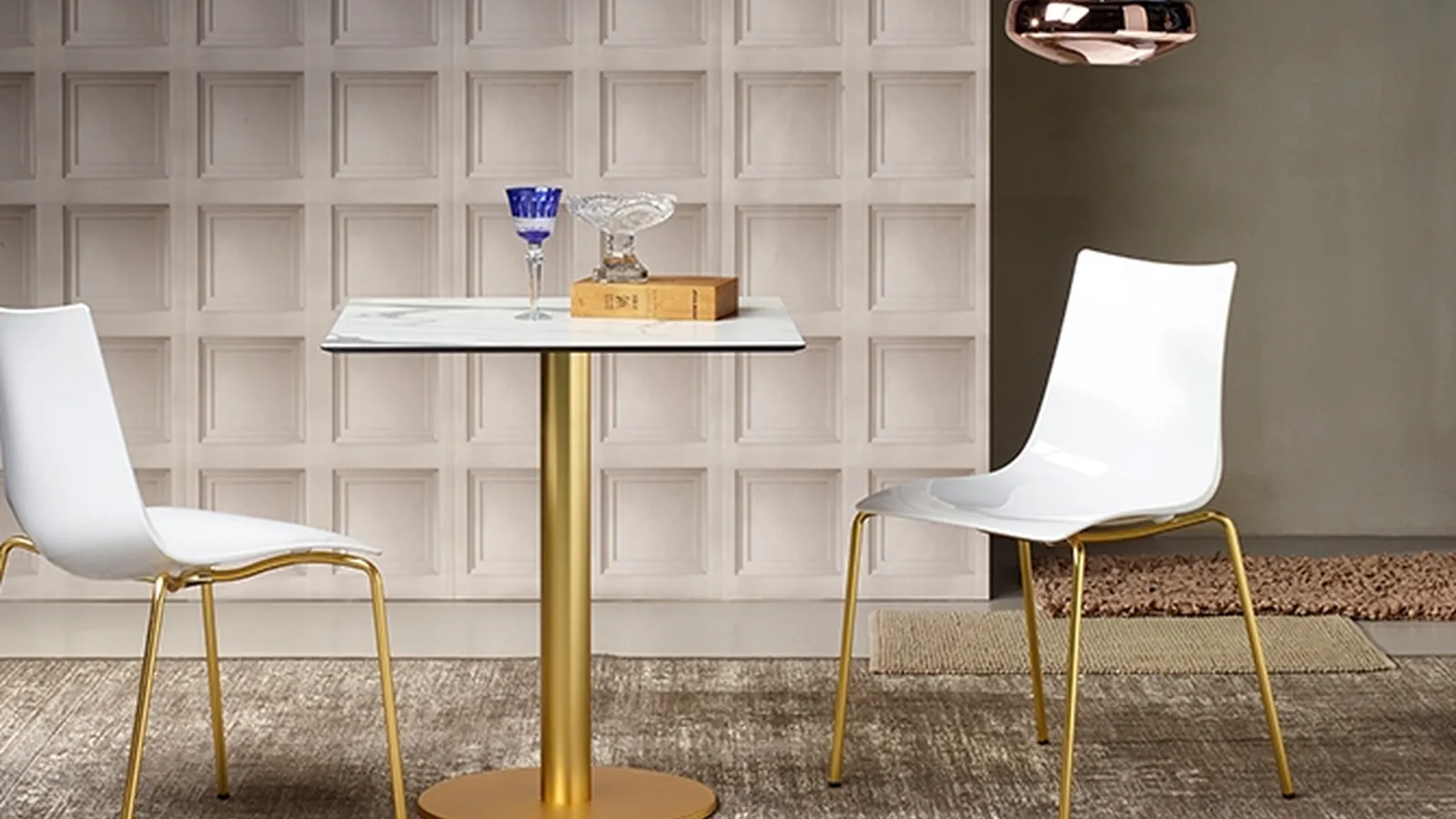 Sedia Zebra Antishock in policarbonato e acciaio di Scab Design