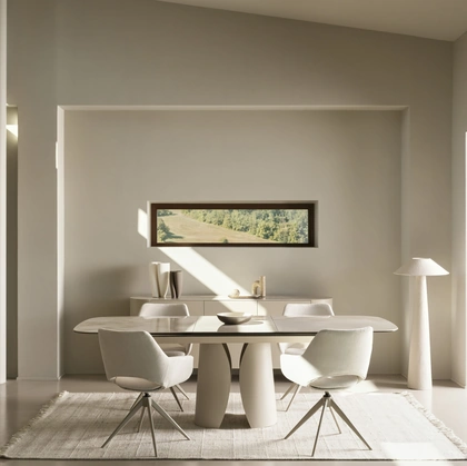 Tavolo allungabile Ardis in ceramica effetto onice di Bizzotto