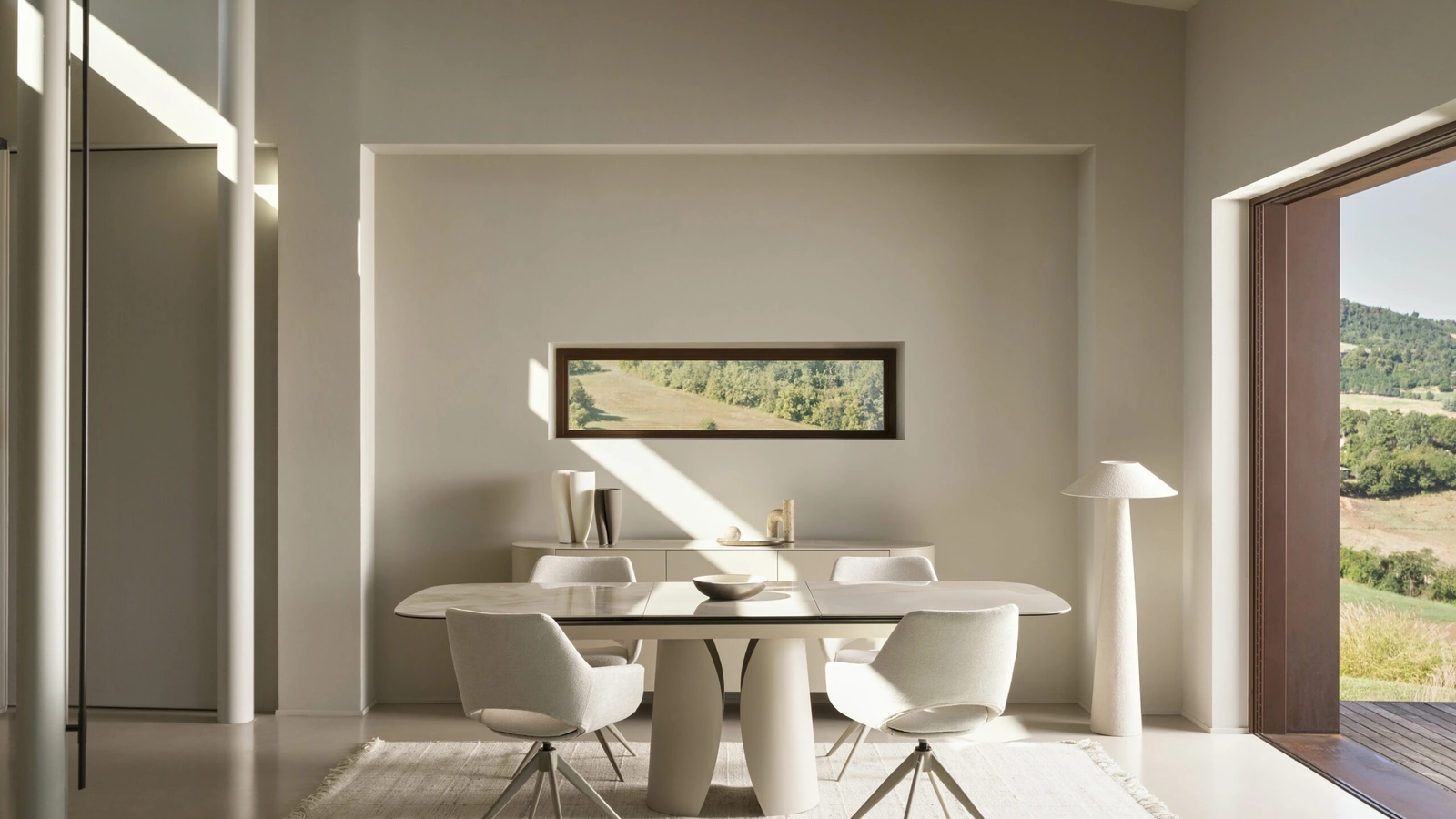 Tavolo allungabile Ardis in ceramica effetto onice di Bizzotto