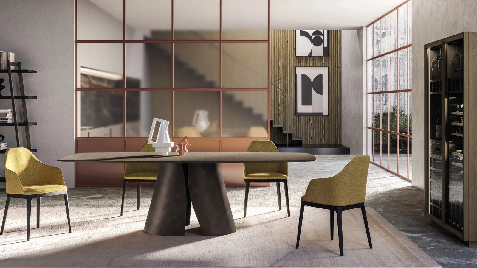 Tavolo Piano Manhattan barrel di Devina Nais