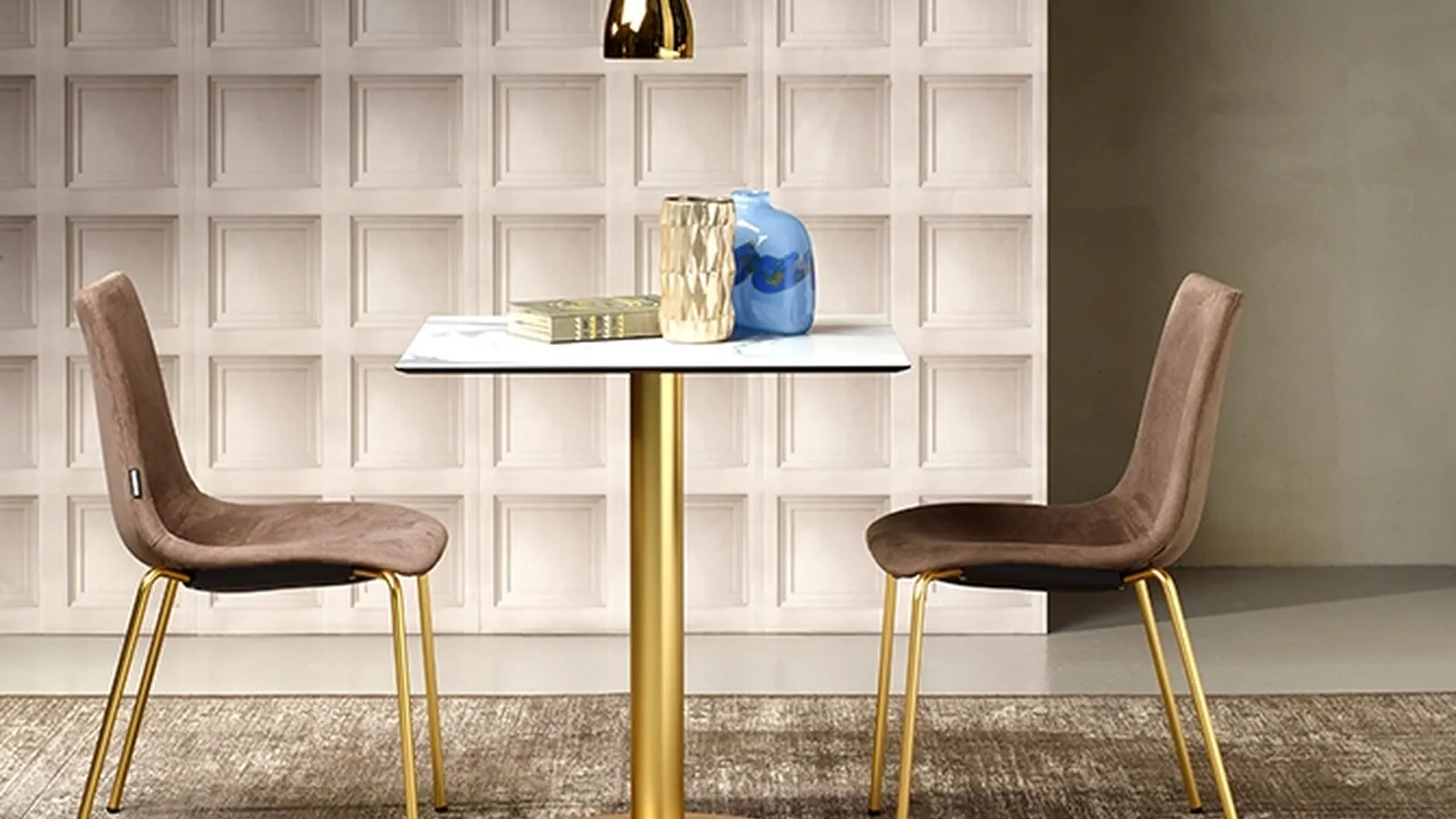 Tavolo Tiffany colonna tonda di Scab Design