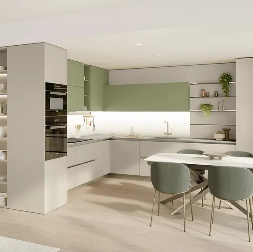 Cucina Moderna angolare Start-Time 10 di Veneta Cucine