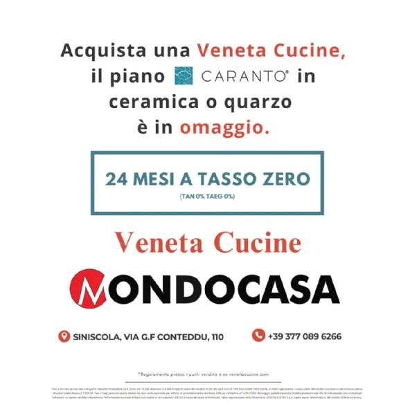 Promo Veneta Cucine: piano Caranto in omaggio