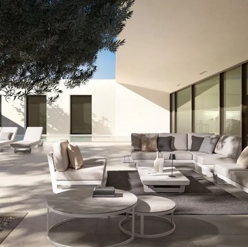 Arredo da esterno Infinity in alluminio e tessuto di Bizzotto