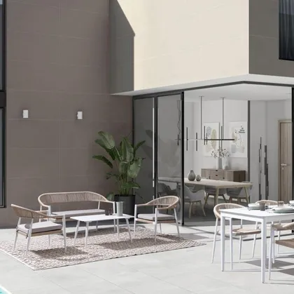 Arredo da esterno Jandia in alluminio e fibra sintetica di Bizzotto