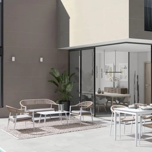 Arredo da esterno Jandia in alluminio e fibra sintetica di Bizzotto