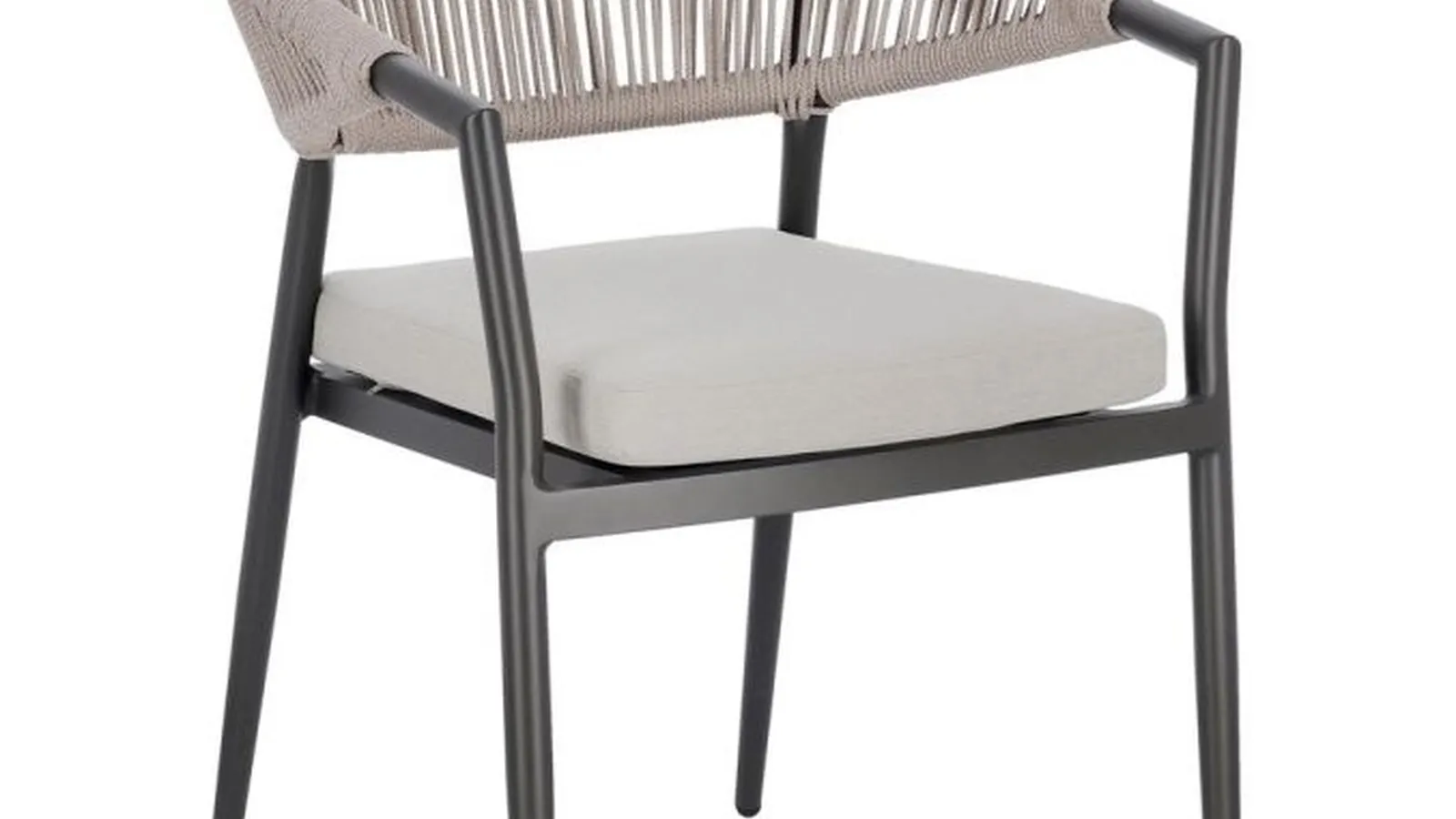 Sedia Millor in corda e alluminio di Bizzotto