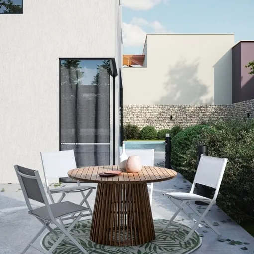 Tavolo rotondo in legno Rodano di Bizzotto