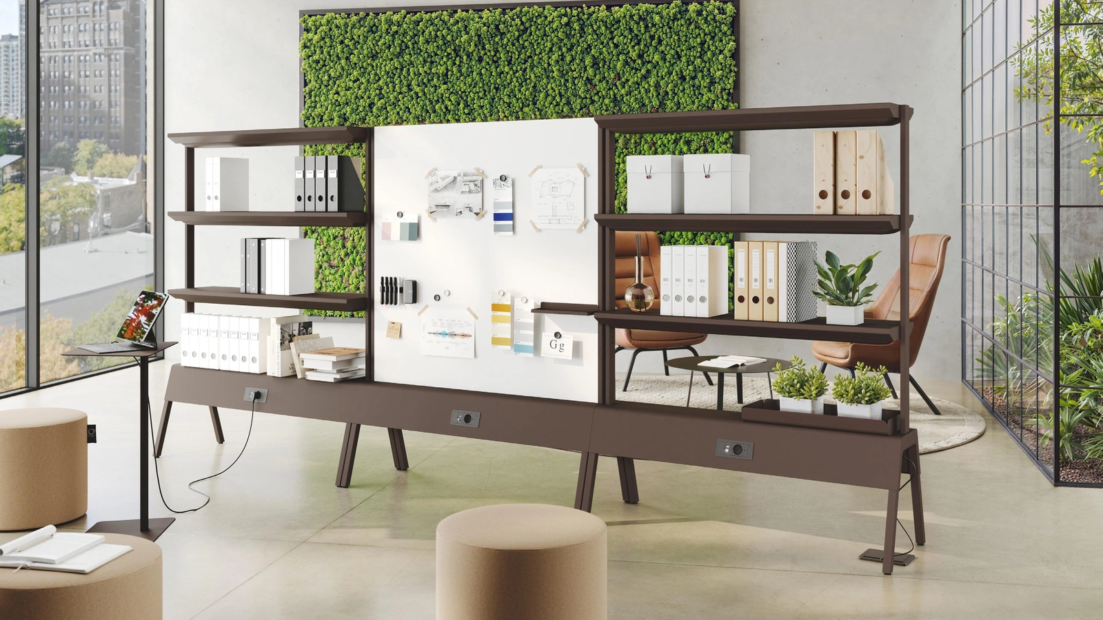 Libreria divisoria Crossover di Steelbox