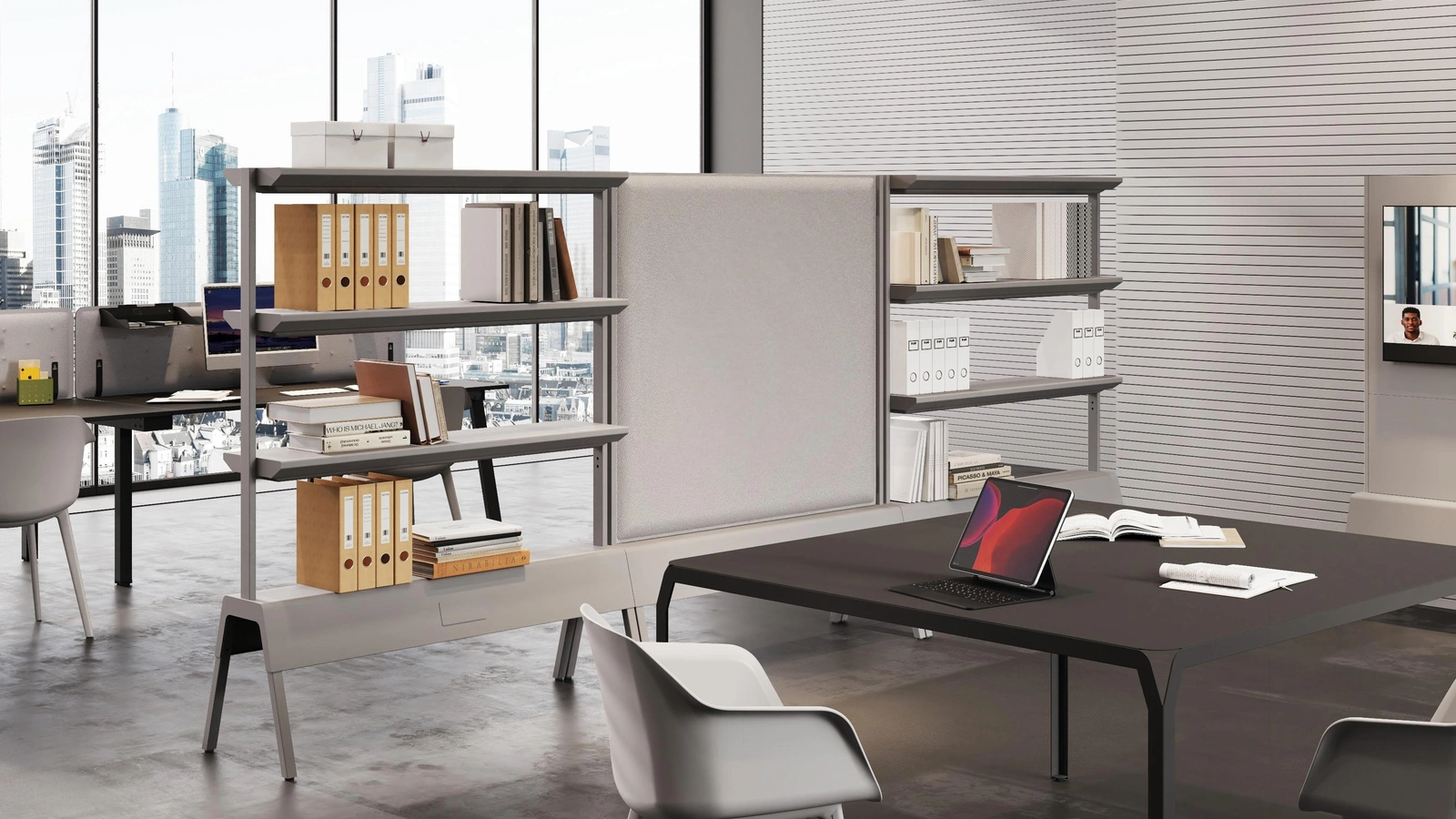 Libreria divisoria Crossover di Steelbox