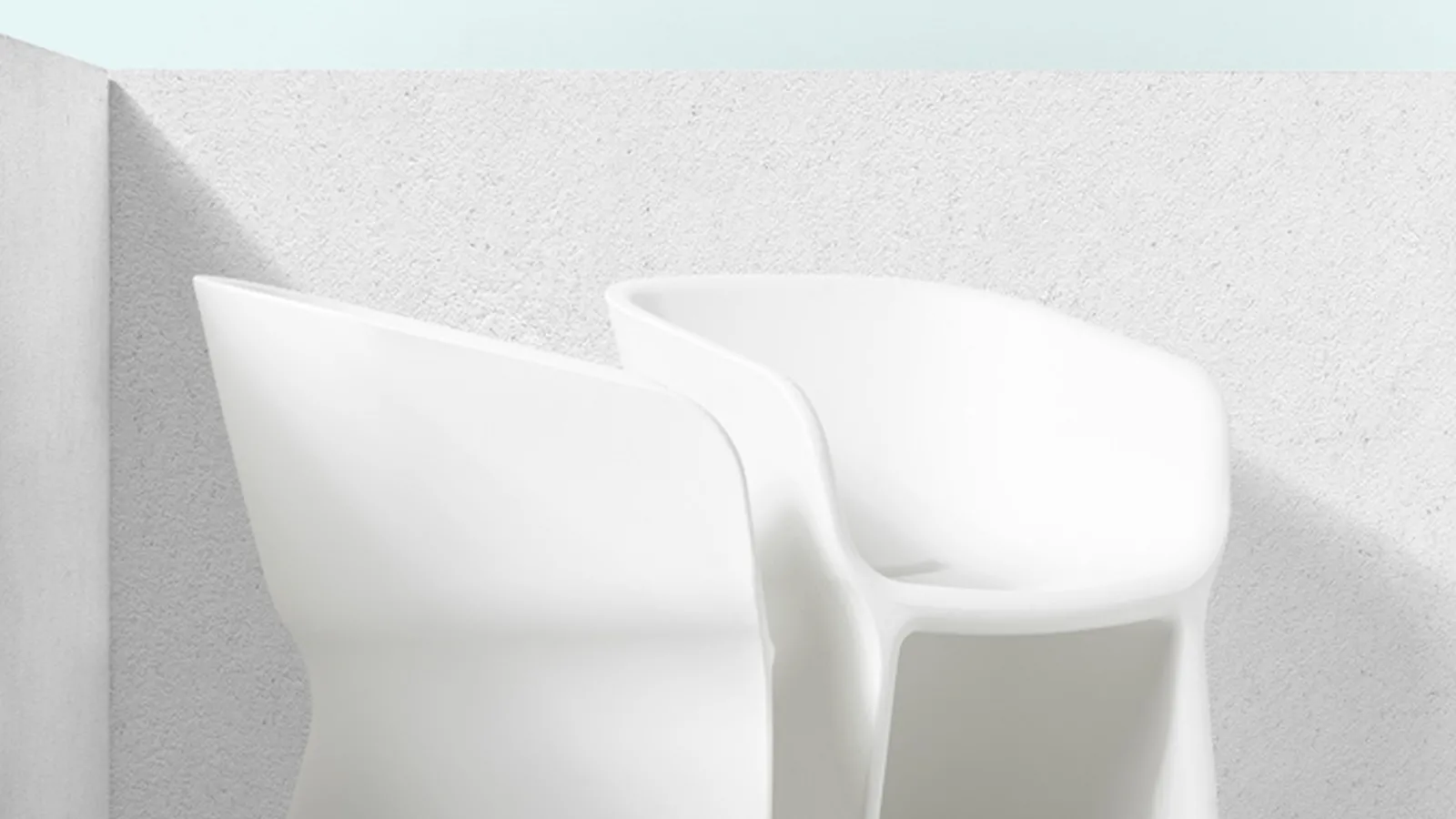 Seduta ospiti e attesa Margarita in poliuretano Bianco di Diemmeoffice