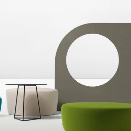 Seduta ospiti e attesa Circuit Pouf di Diemmeoffice