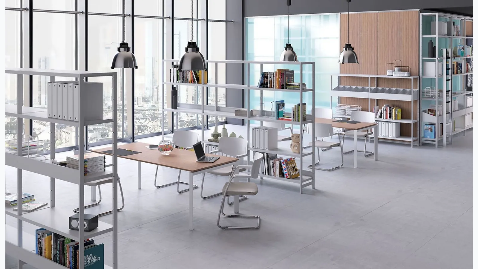 Libreria Simplex in acciaio di Steelbox