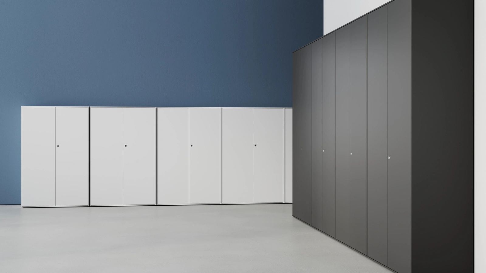 Mobile Ufficio Storage Mix Alto battente di Steelbox