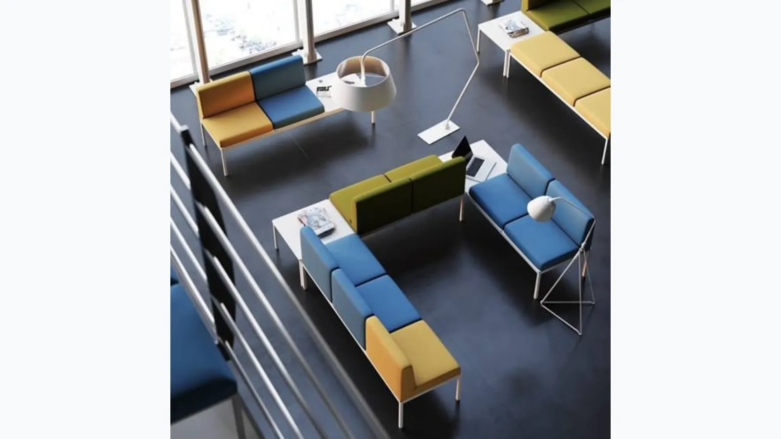 Seduta Ospiti e Attesa Suite Sofa di Steelbox
