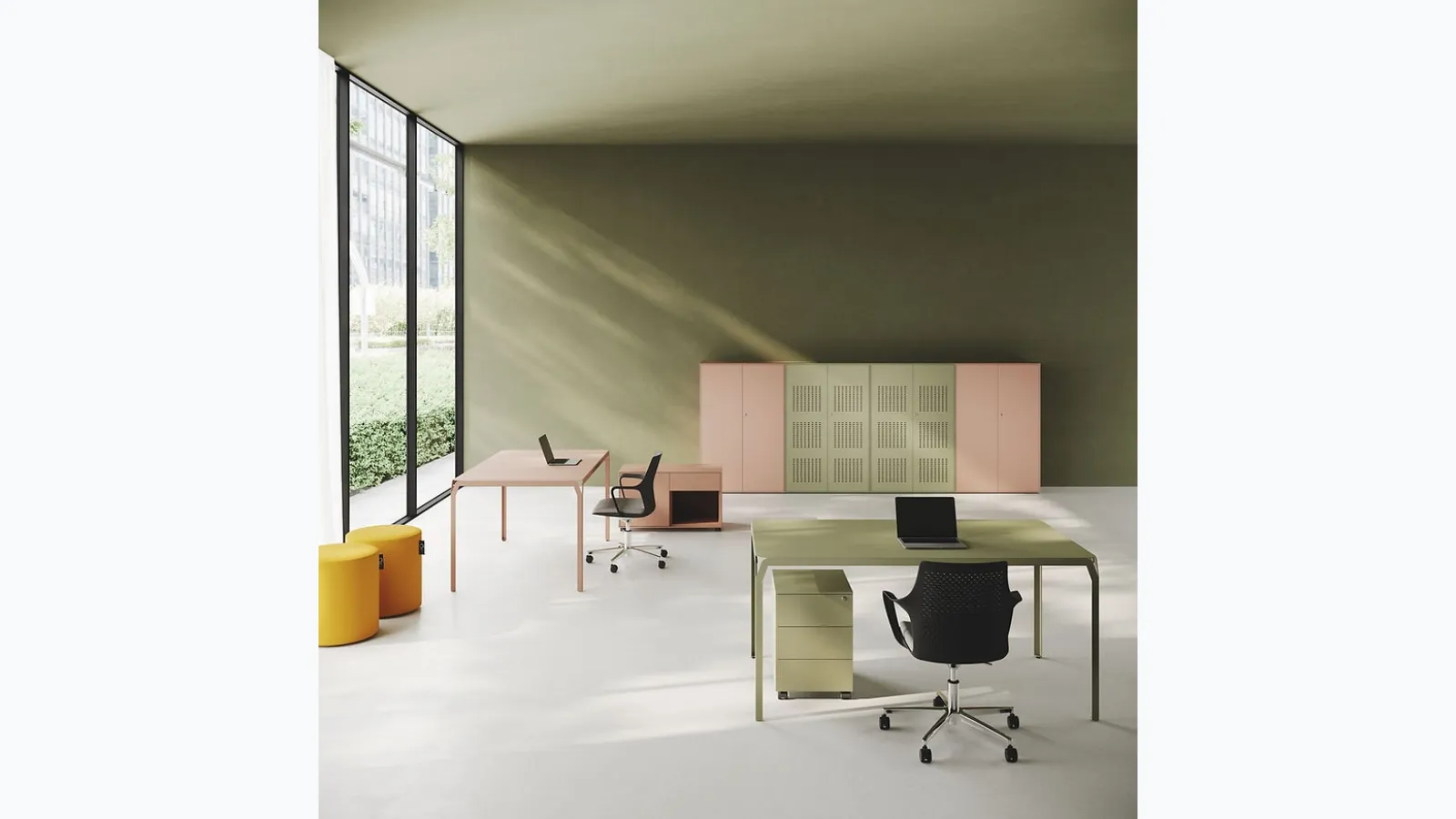 Scrivania Operativa York Desk di Steelbox