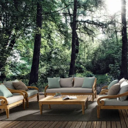 Arredo da esterno in Teak Karuba di Bizzotto